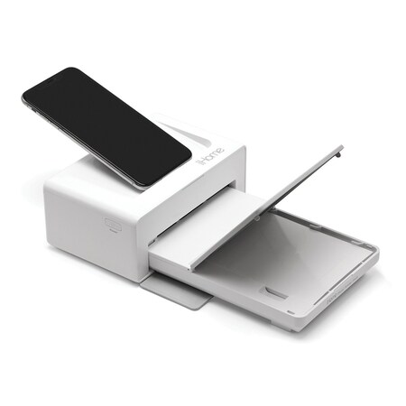 Ihome 2-in-1 Photo Printer and Lightning Dock, 4-Inch x 6-Inch Prints IHDP46-W
